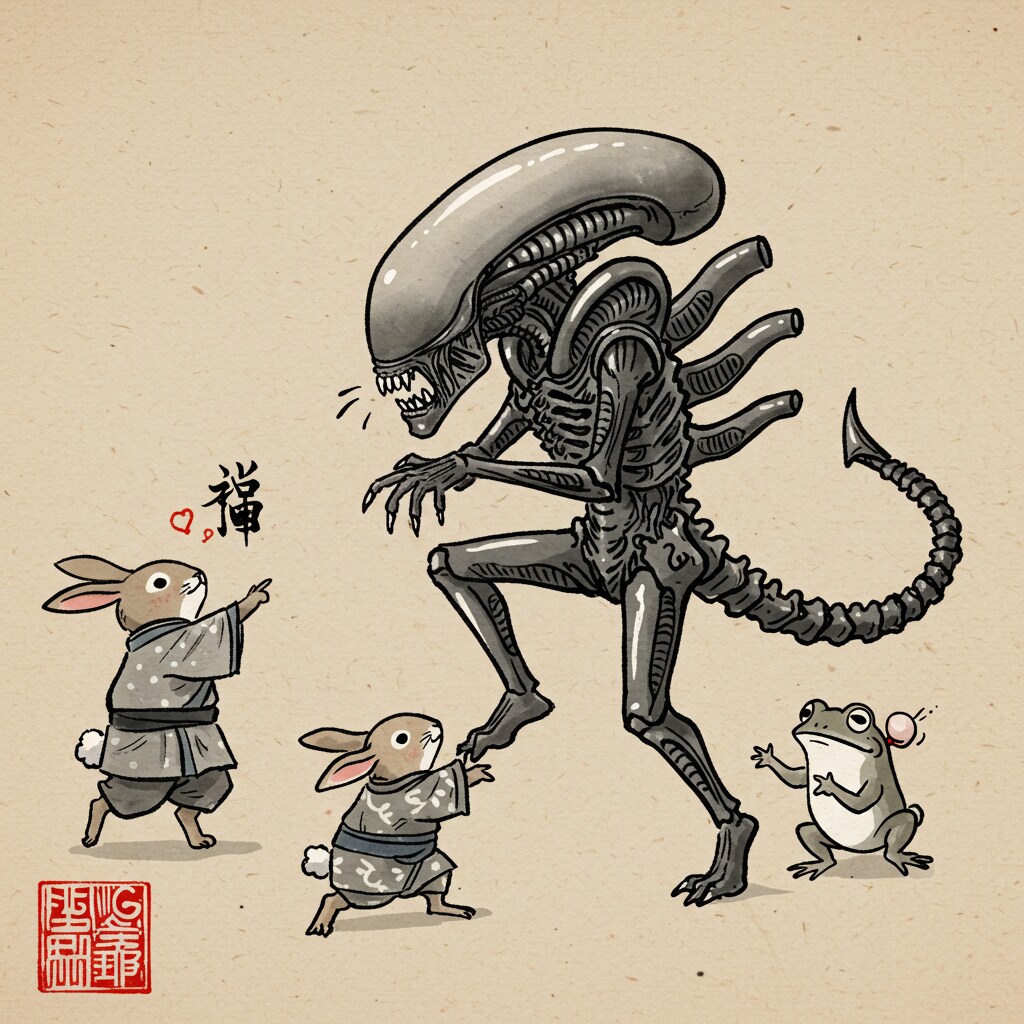 ギーガーの鳥獣戯画