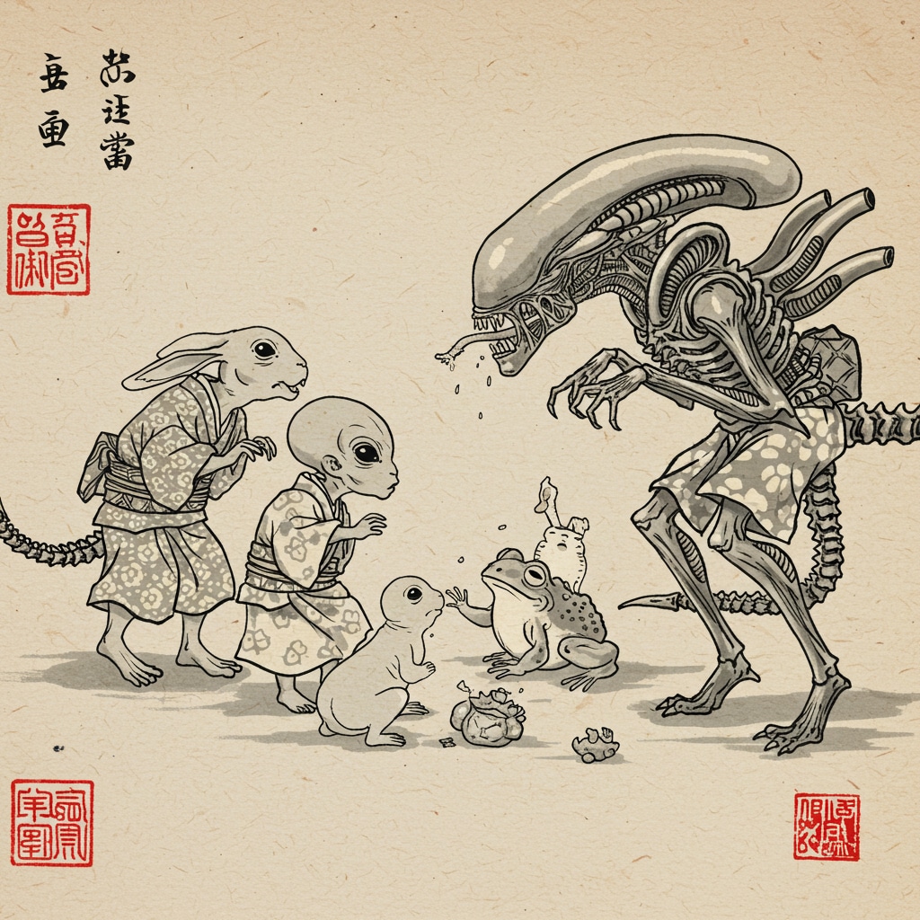 ギーガーの鳥獣戯画