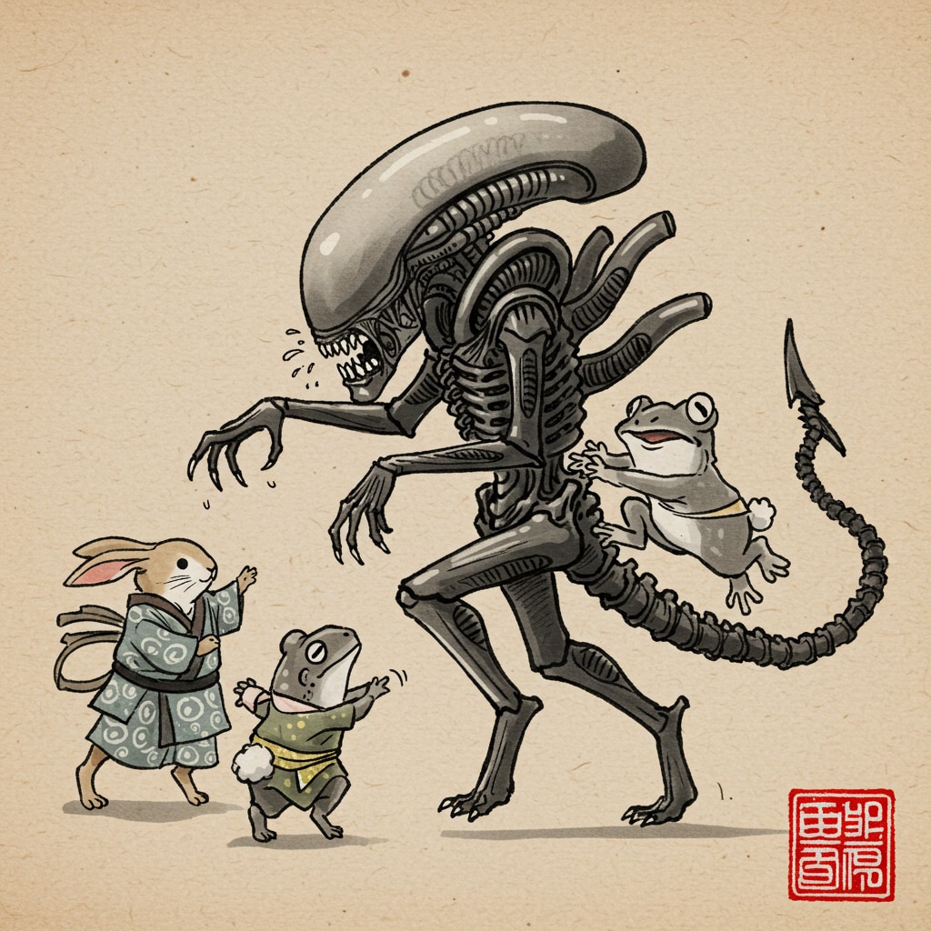 ギーガーの鳥獣戯画