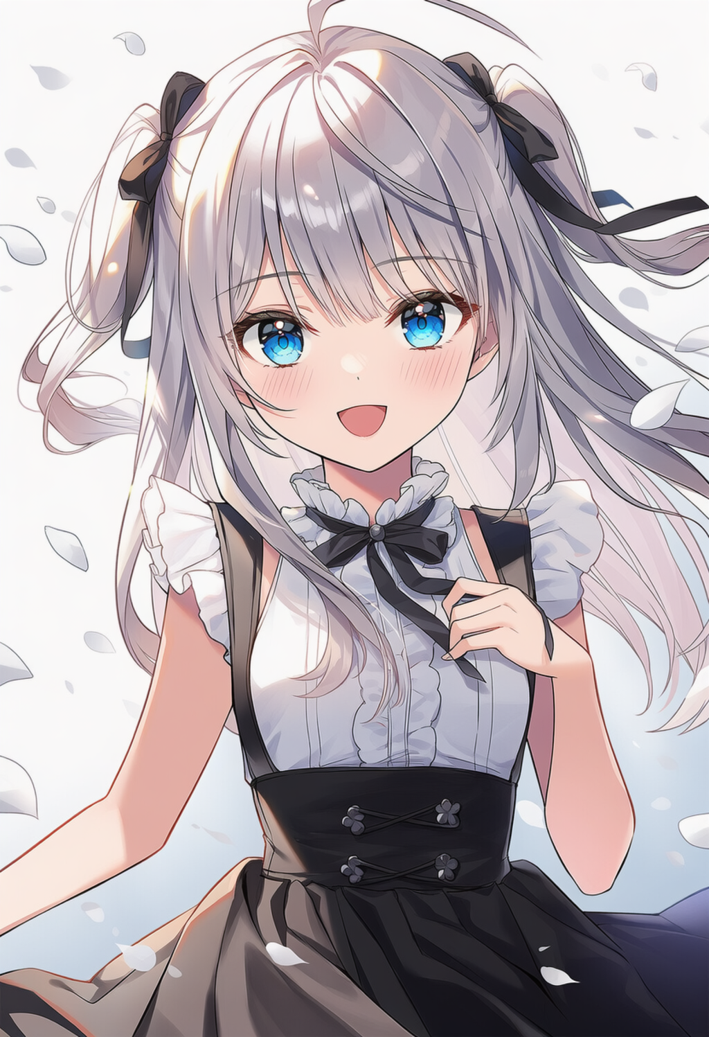 ユイは銀髪ツインテール!