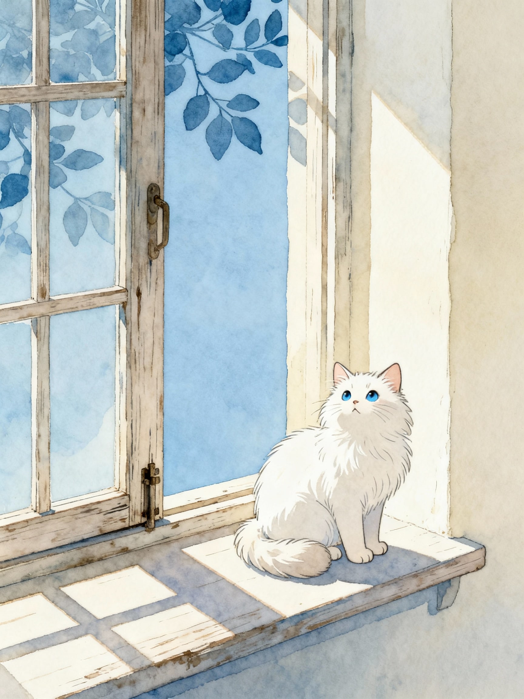 窓辺の猫 | の人気AIイラスト・グラビア