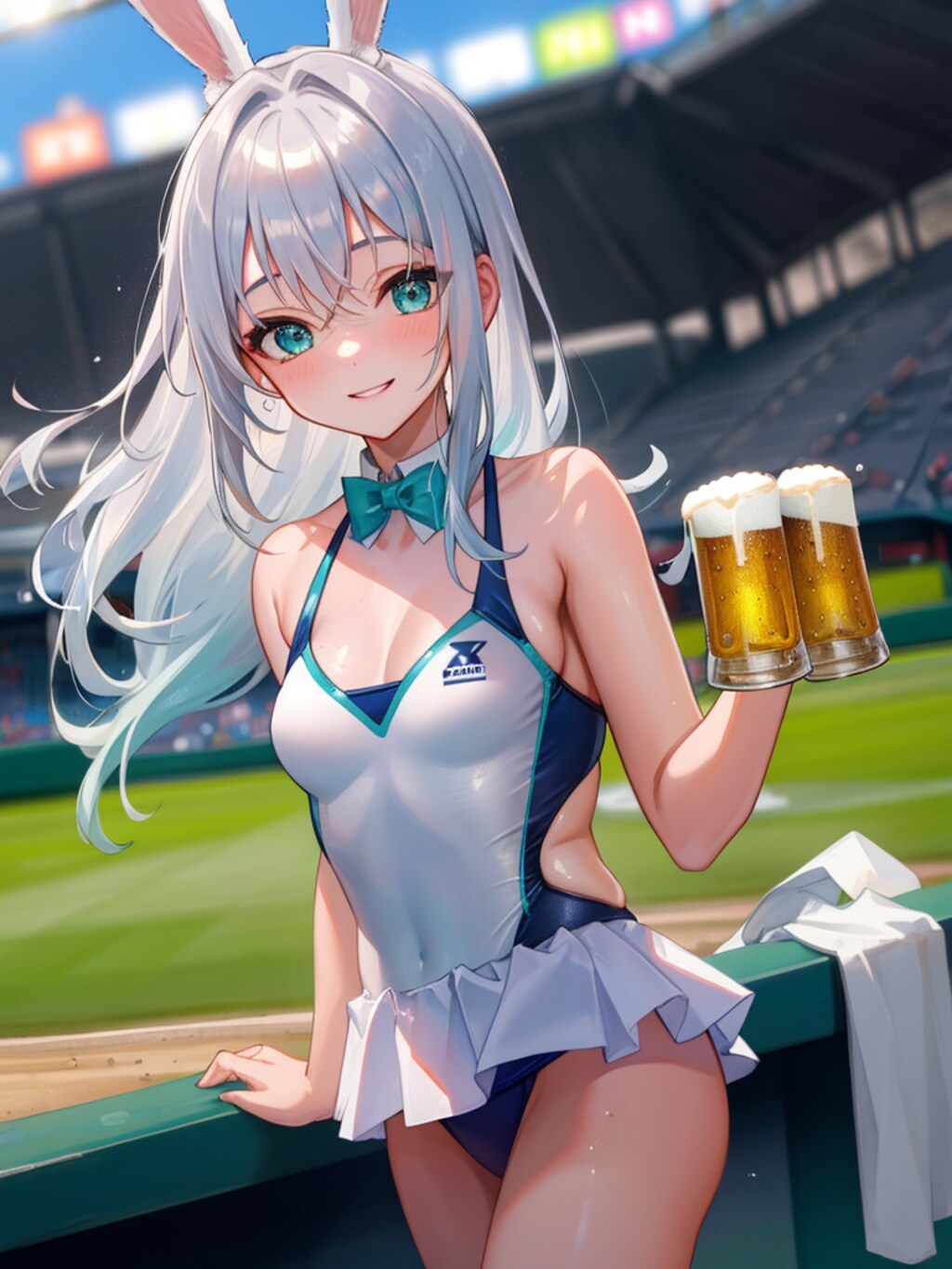 お仕事です。ビール売ってます。