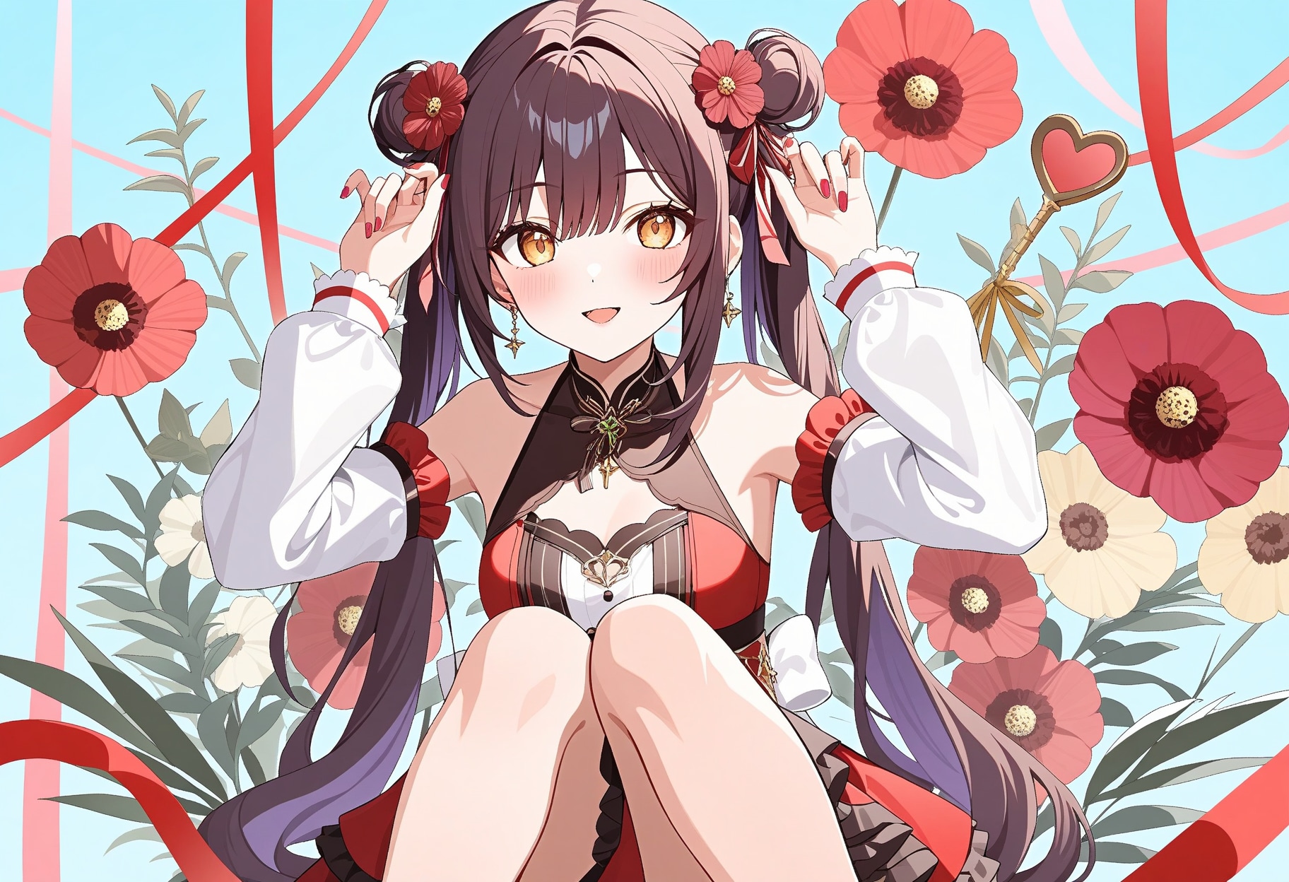 チョコレートコスモス | の人気AIイラスト・グラビア