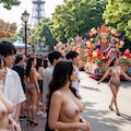 露出デート　遊園地＆水族館　【無料版】 2枚目