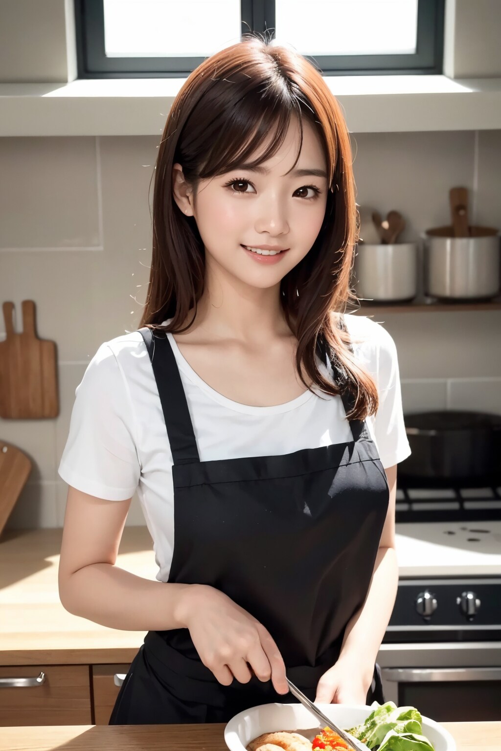 キッチンの れなちゃん