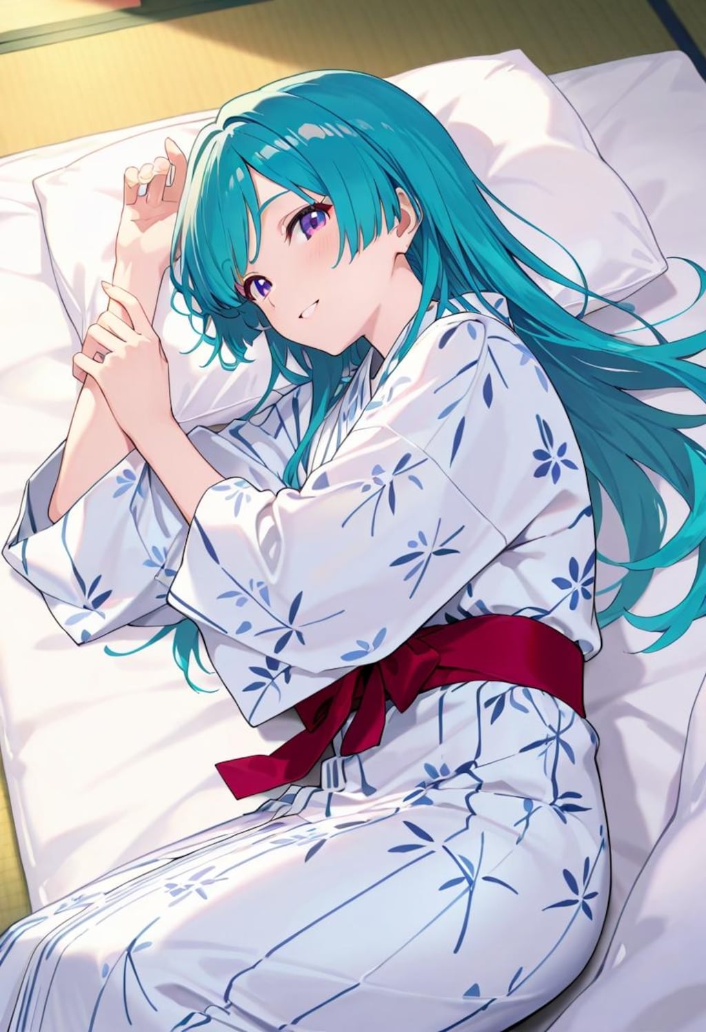 緑髪浴衣娘（607）