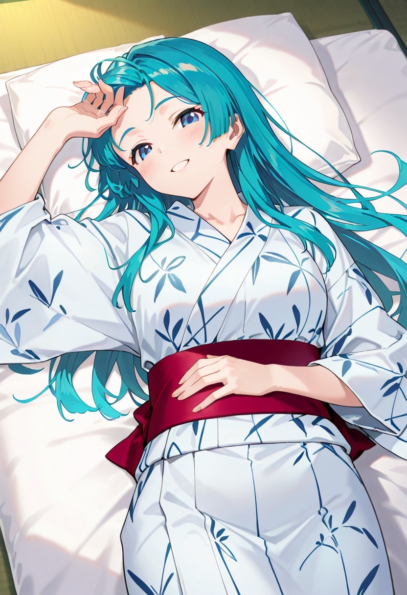 緑髪浴衣娘（607）