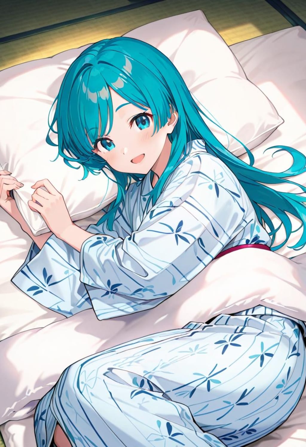 緑髪浴衣娘（607）
