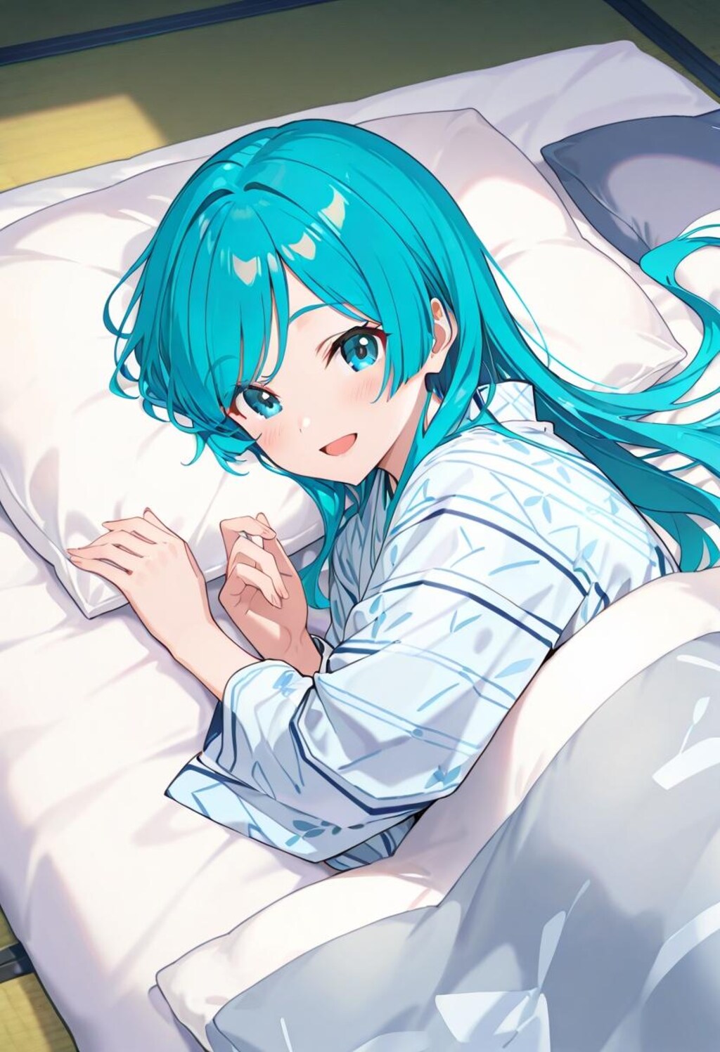 緑髪浴衣娘（607）