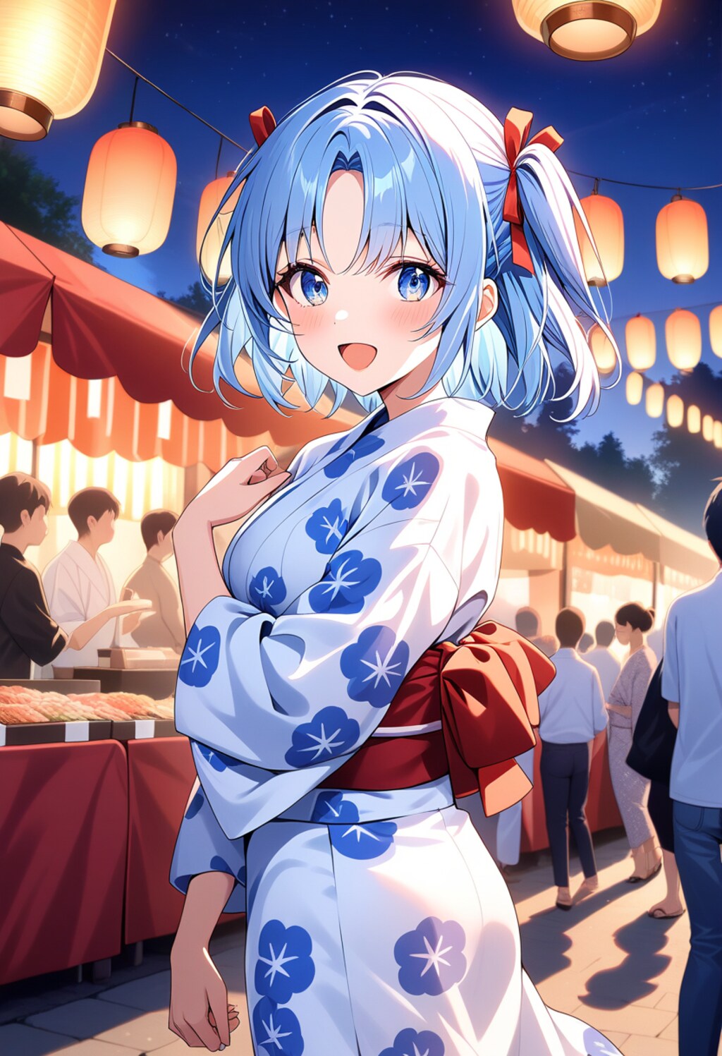 うちの子と夏祭り