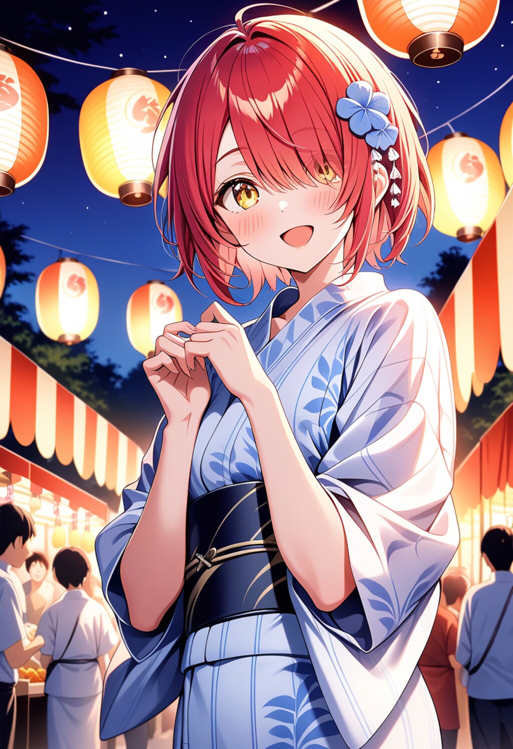 うちの子と夏祭り