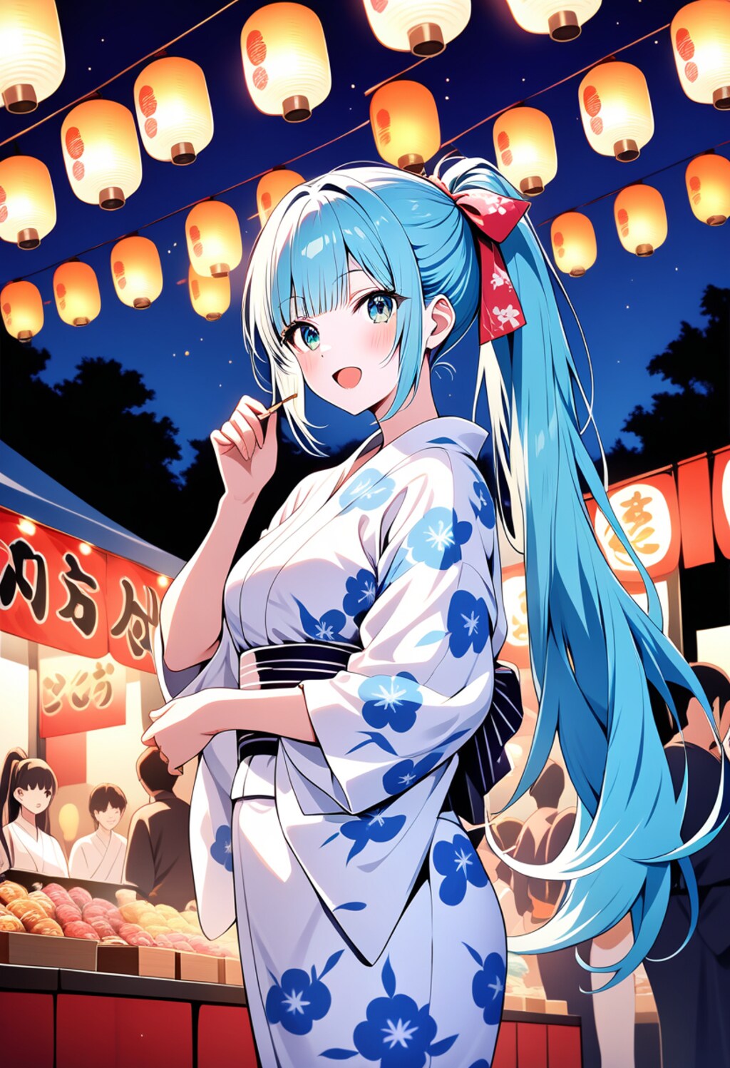 うちの子と夏祭り