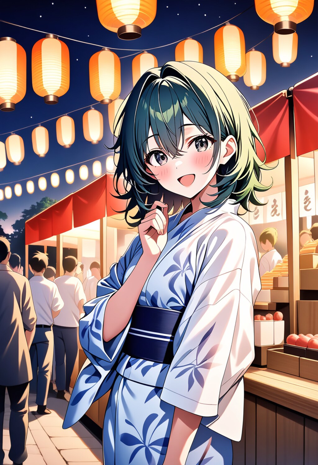 うちの子と夏祭り