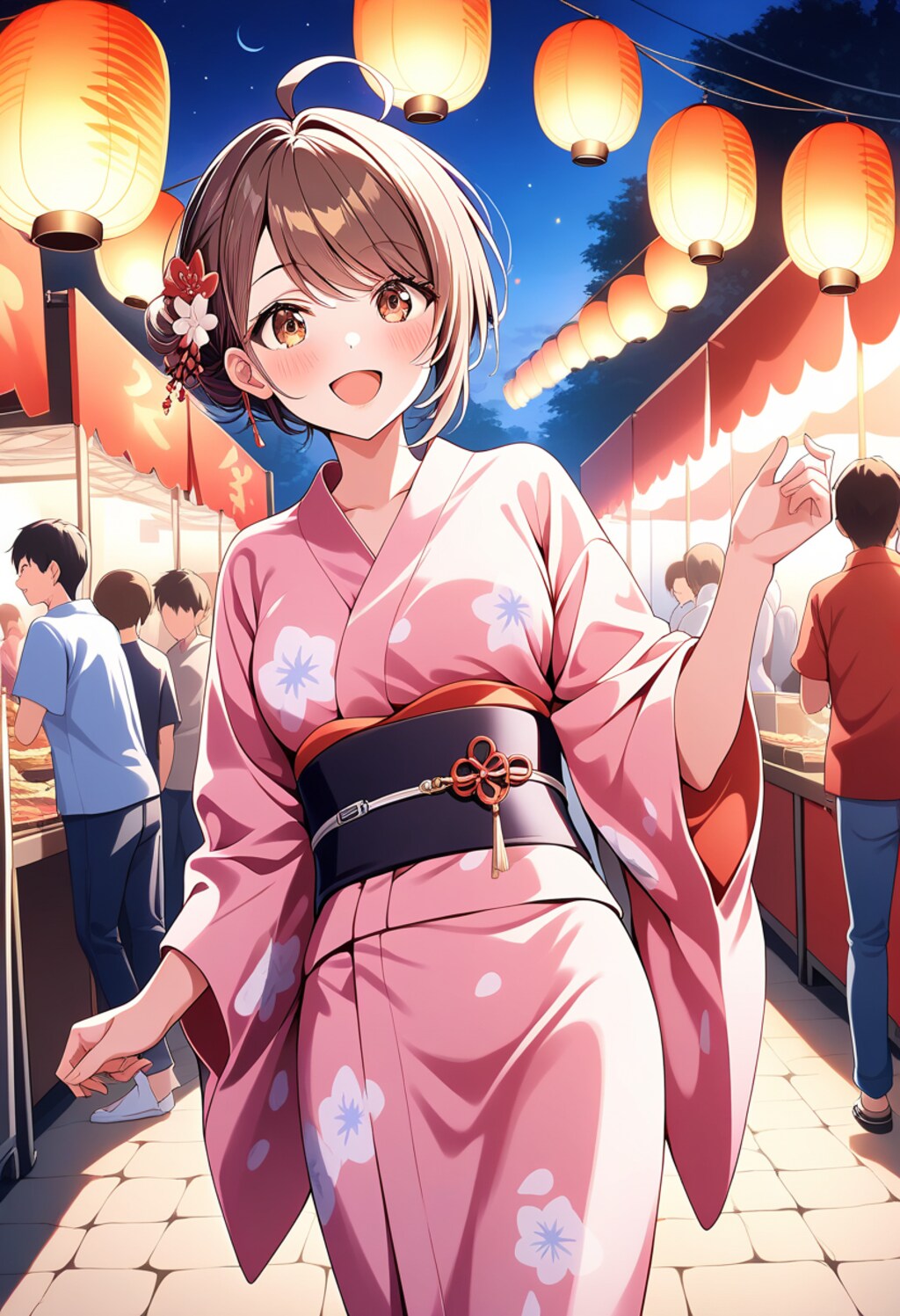 うちの子と夏祭り