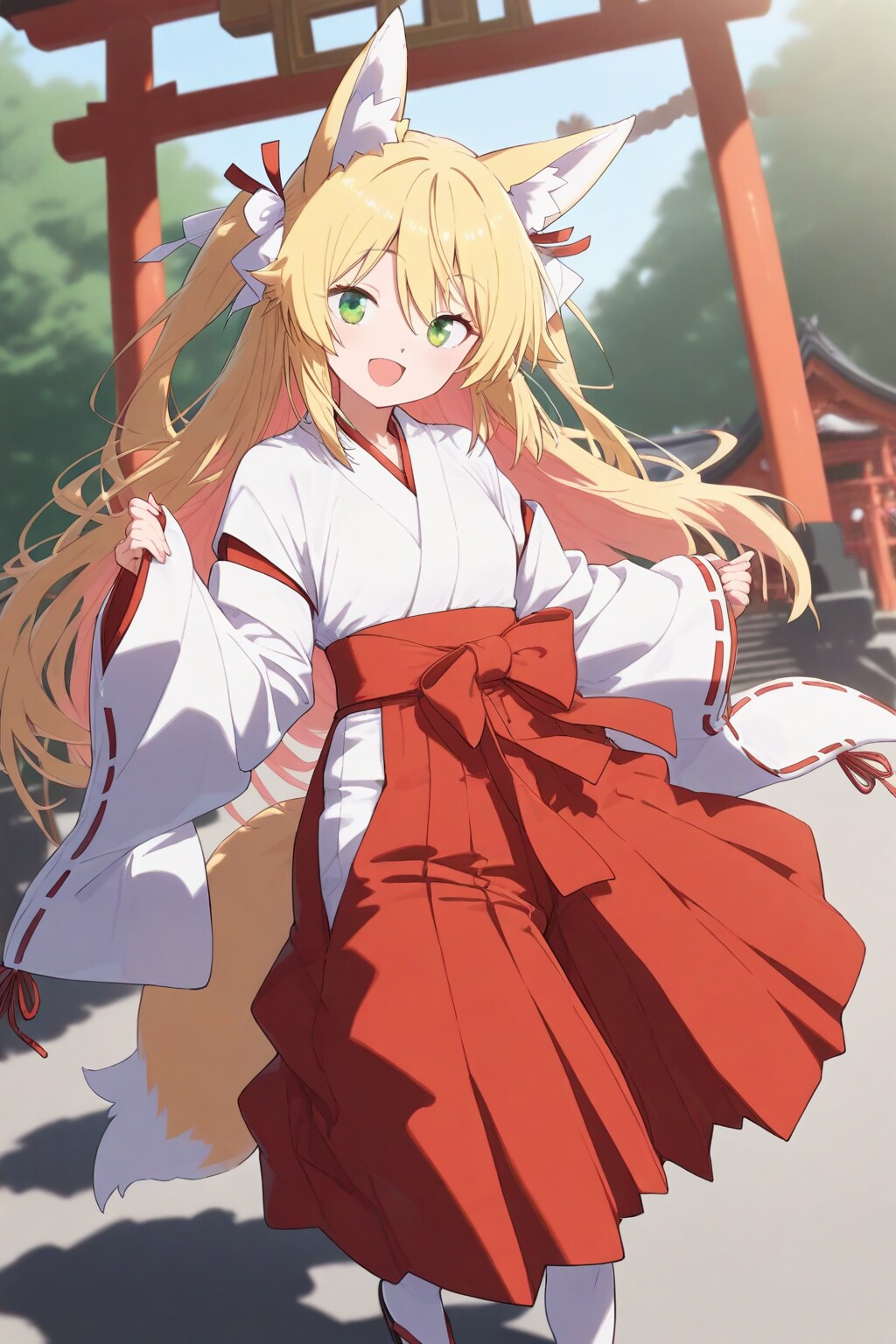 オキツネ巫女さん