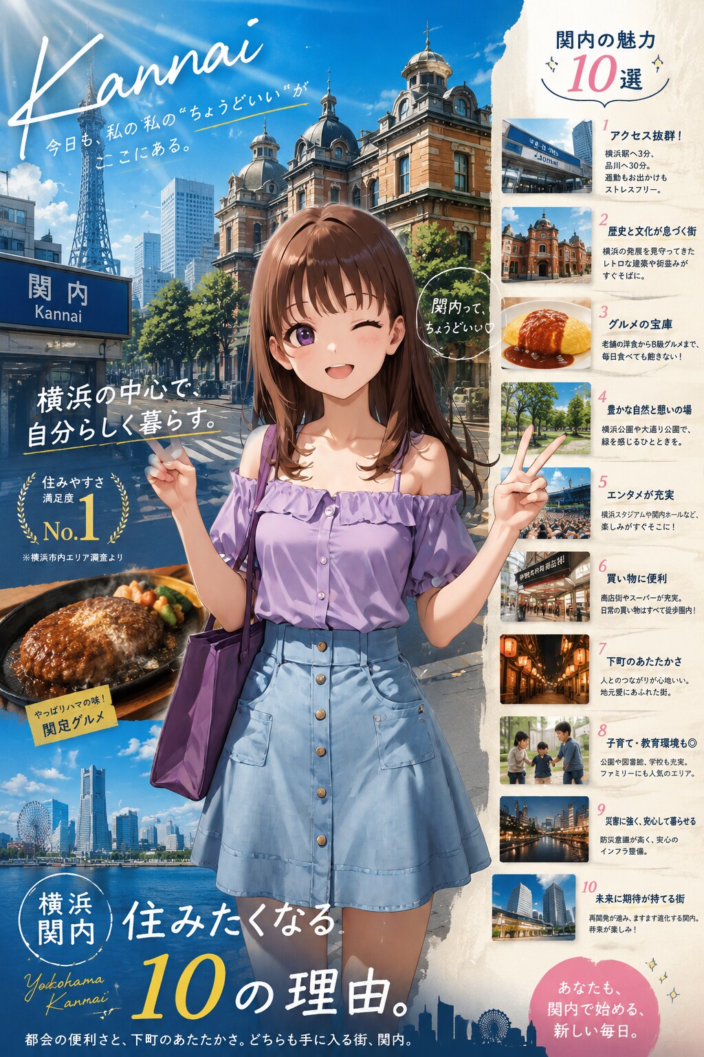 いい街 横浜関内 | の人気AIイラスト・グラビア