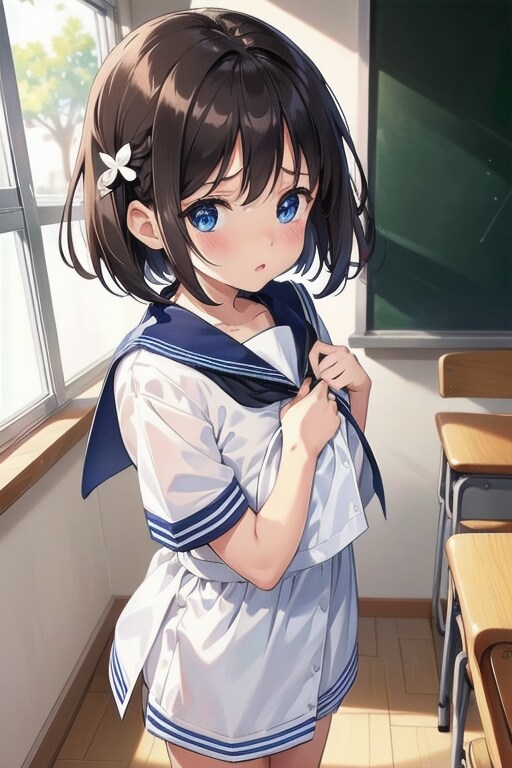 早く出て行ってよ。着替え始めるとこだったんだから…