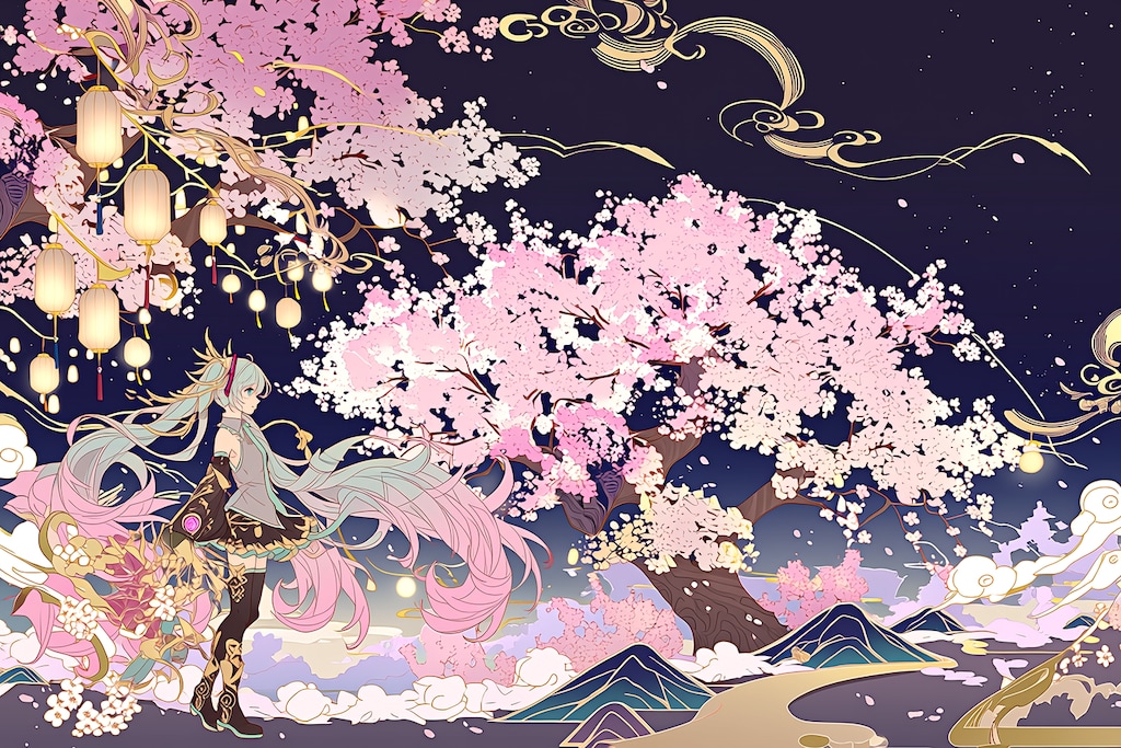 夜桜