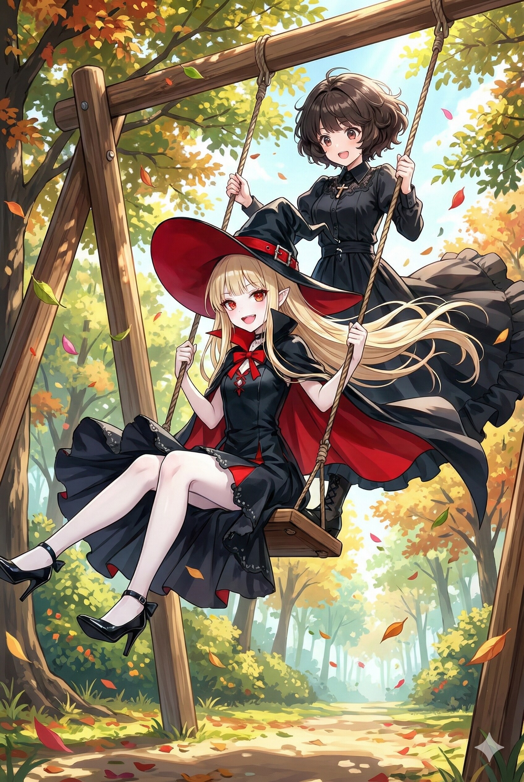 ブランコ二人乗り✨