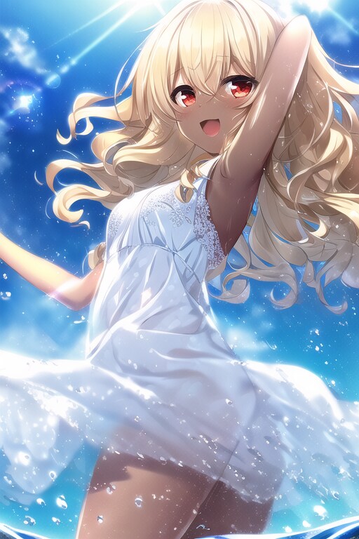 水遊び！