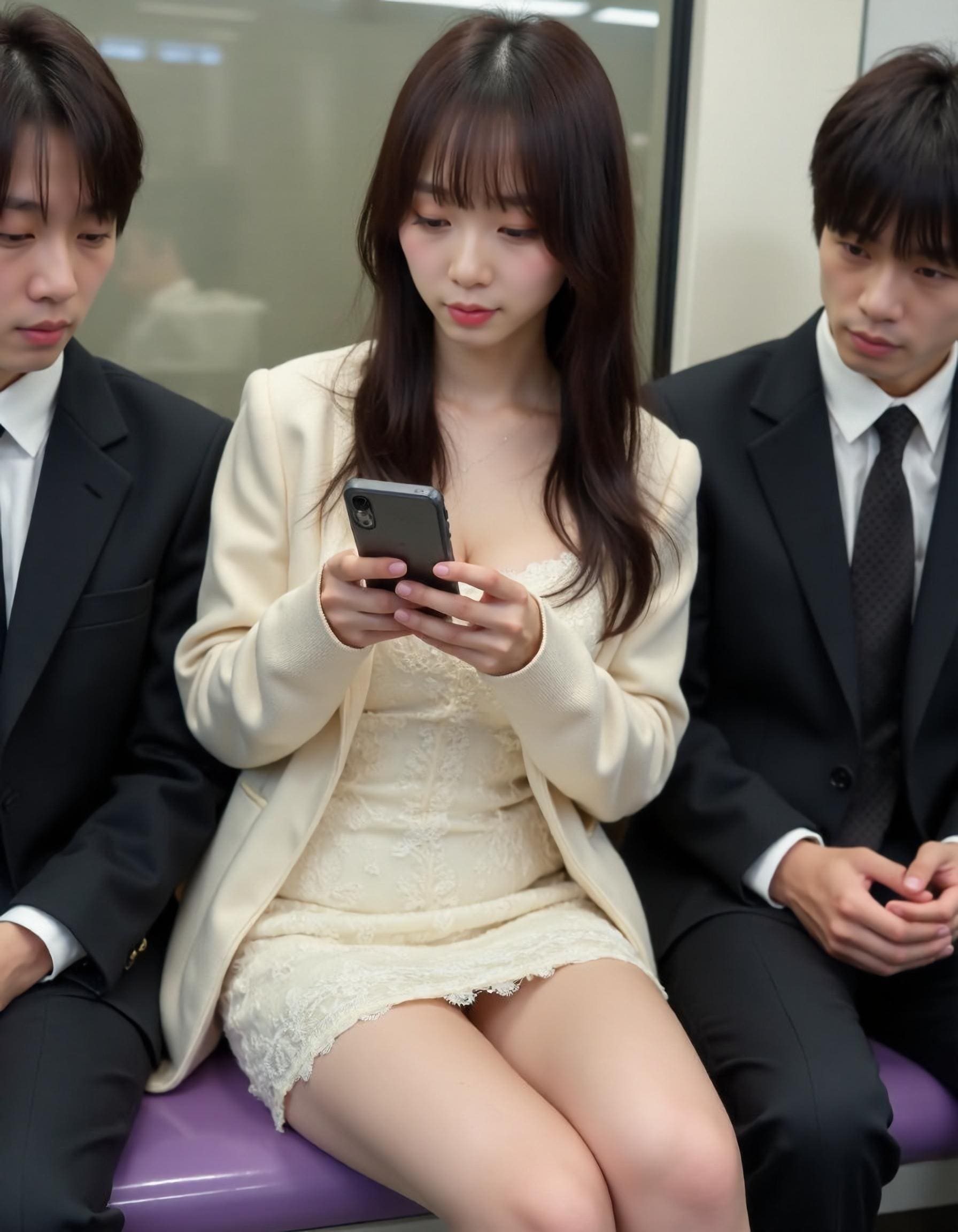 すごい見られてる…❓❓