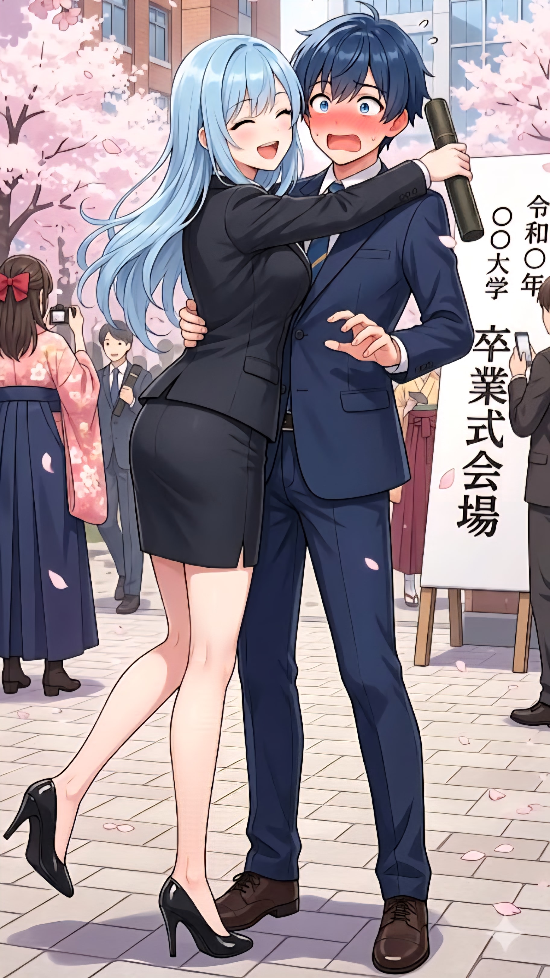 潮音さんで卒業した彼氏(修正版) | の人気AIイラスト・グラビア