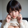 冬は、せーたー。 雪の降りたるはいふべきにもあらず。 3枚目