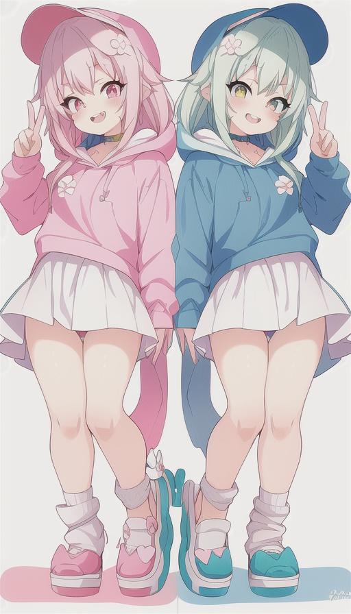 双子っち | の人気AIイラスト・グラビア