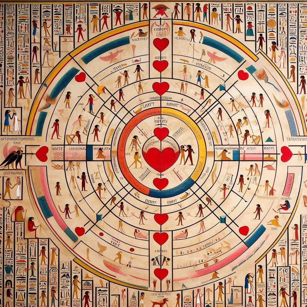エジプトの壁画の恋愛相関図
