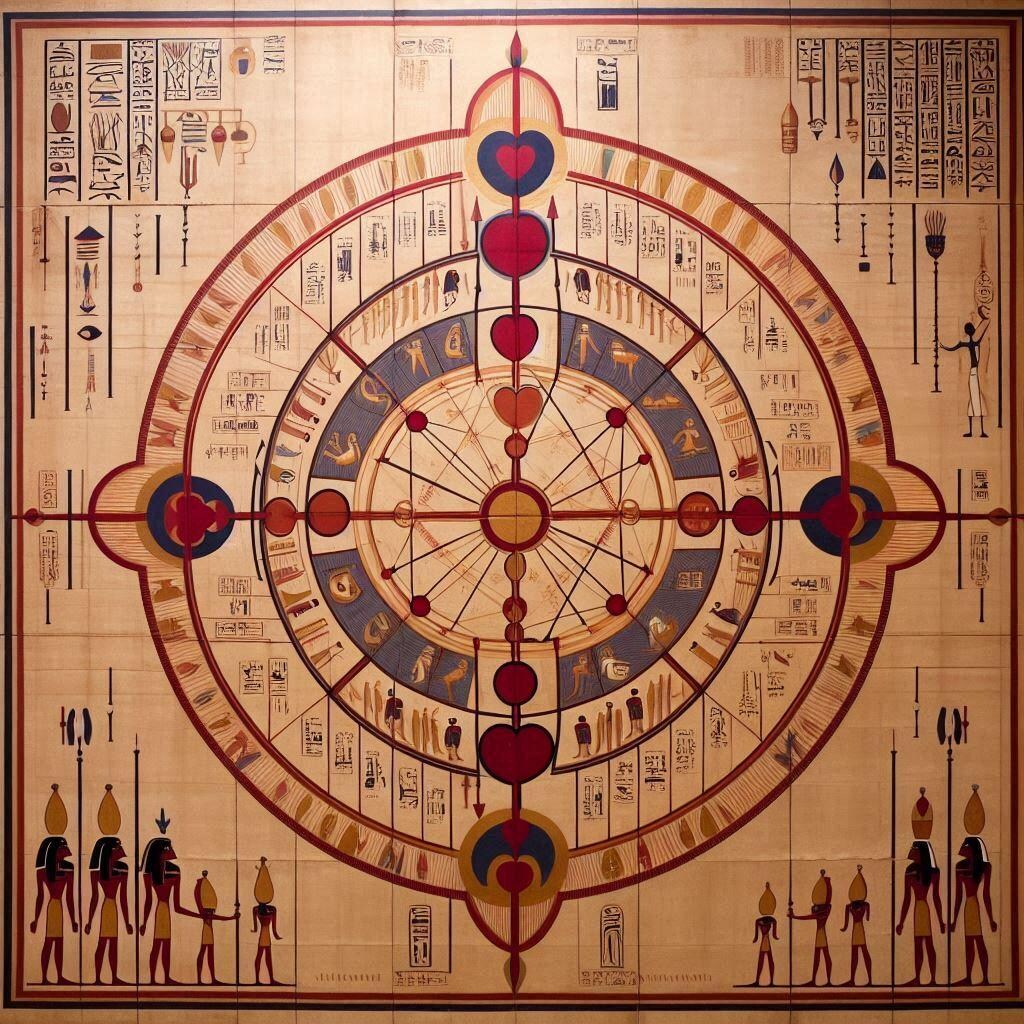 エジプトの壁画の恋愛相関図