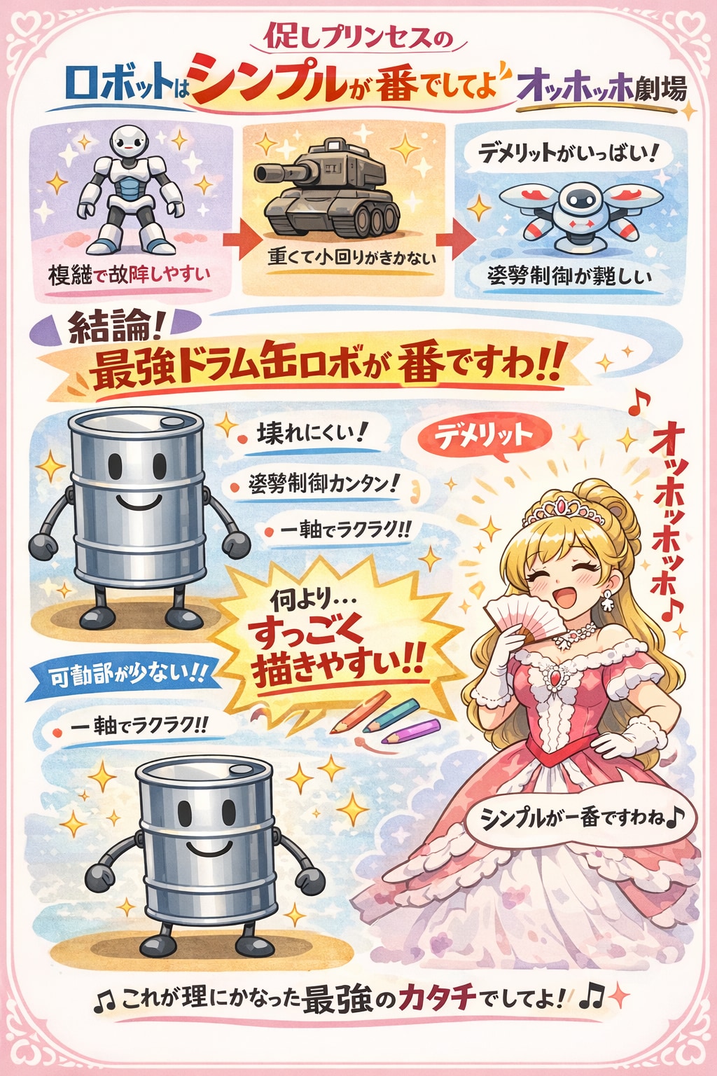 促しプリンセスのロボットはシンプルが一番でしてよオッホッホ劇場