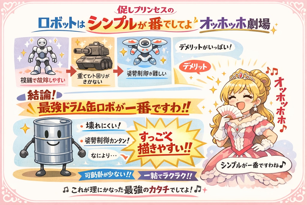 促しプリンセスのロボットはシンプルが一番でしてよオッホッホ劇場