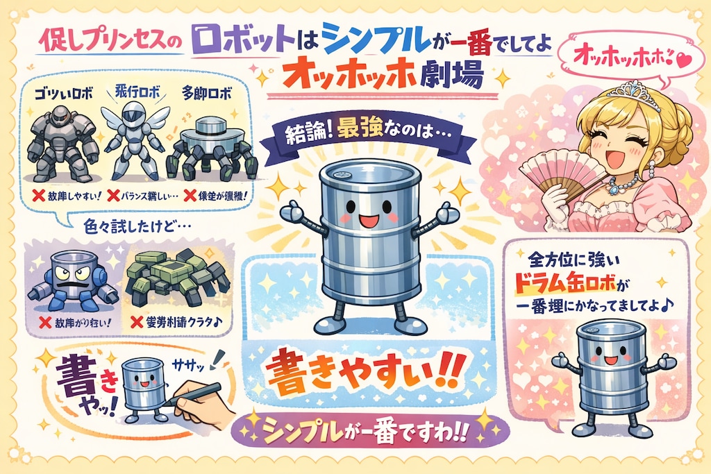 促しプリンセスのロボットはシンプルが一番でしてよオッホッホ劇場