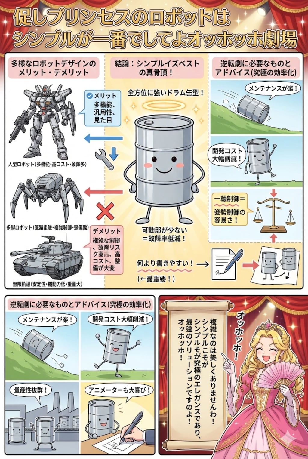 促しプリンセスのロボットはシンプルが一番でしてよオッホッホ劇場