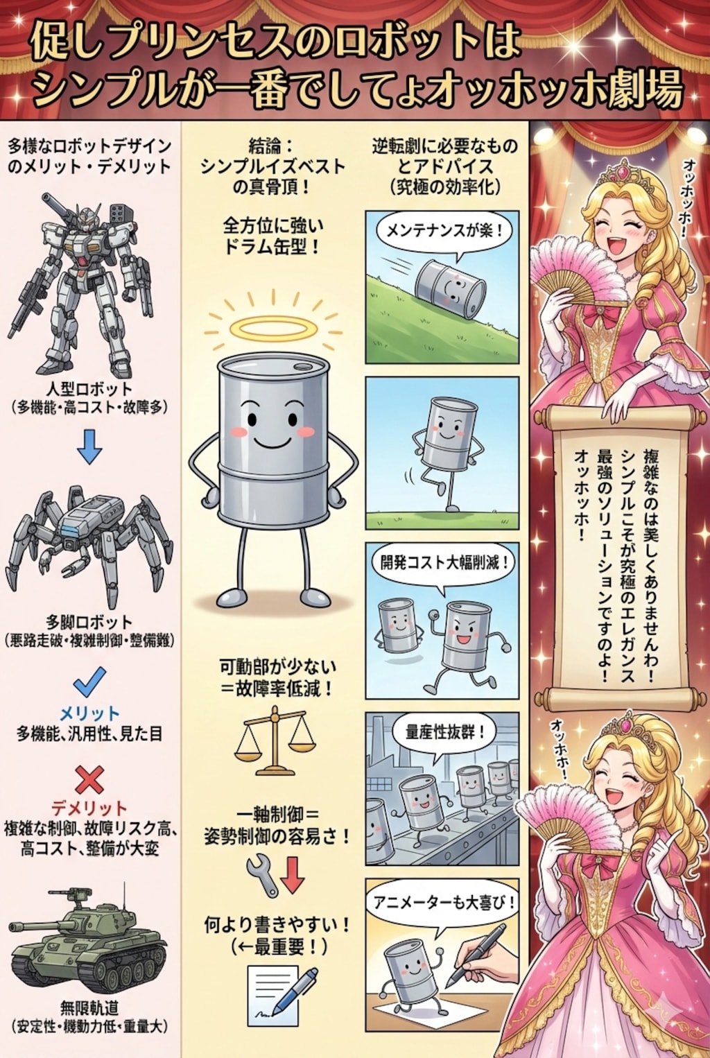 促しプリンセスのロボットはシンプルが一番でしてよオッホッホ劇場