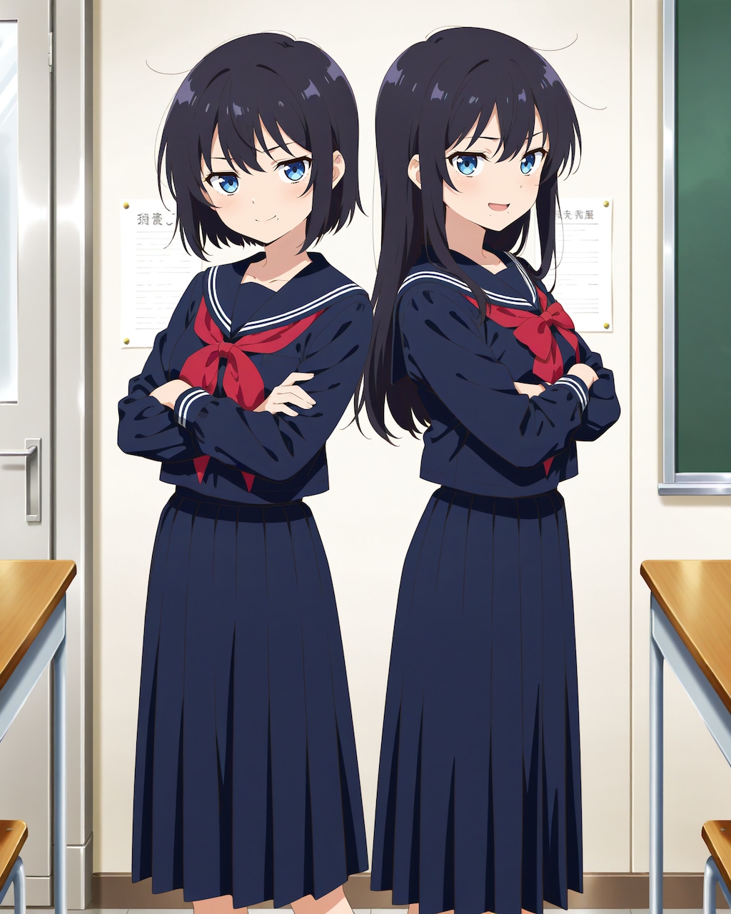 同じクラスの双子姉妹