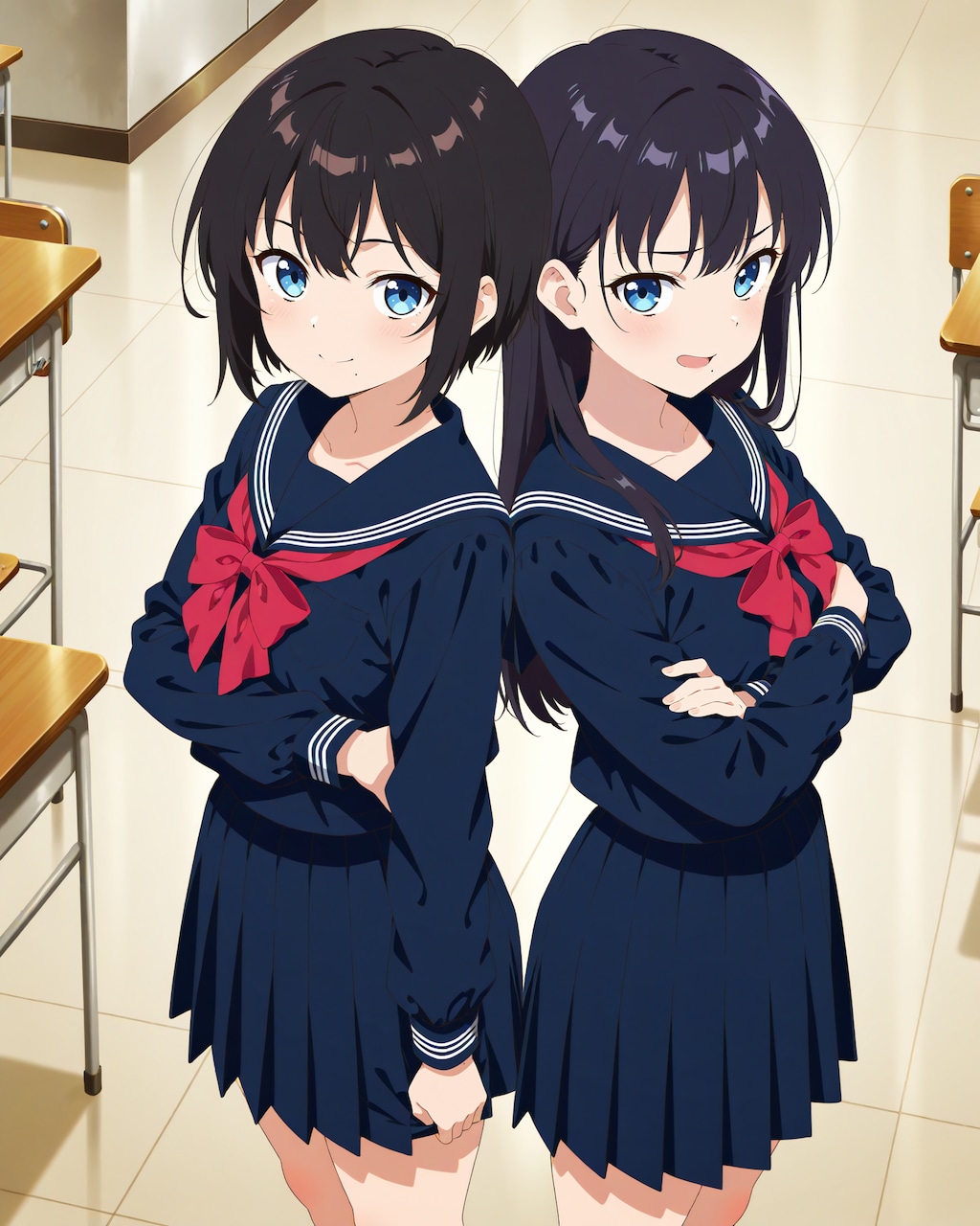 同じクラスの双子姉妹
