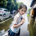 雨濡れ女子集① 9枚目