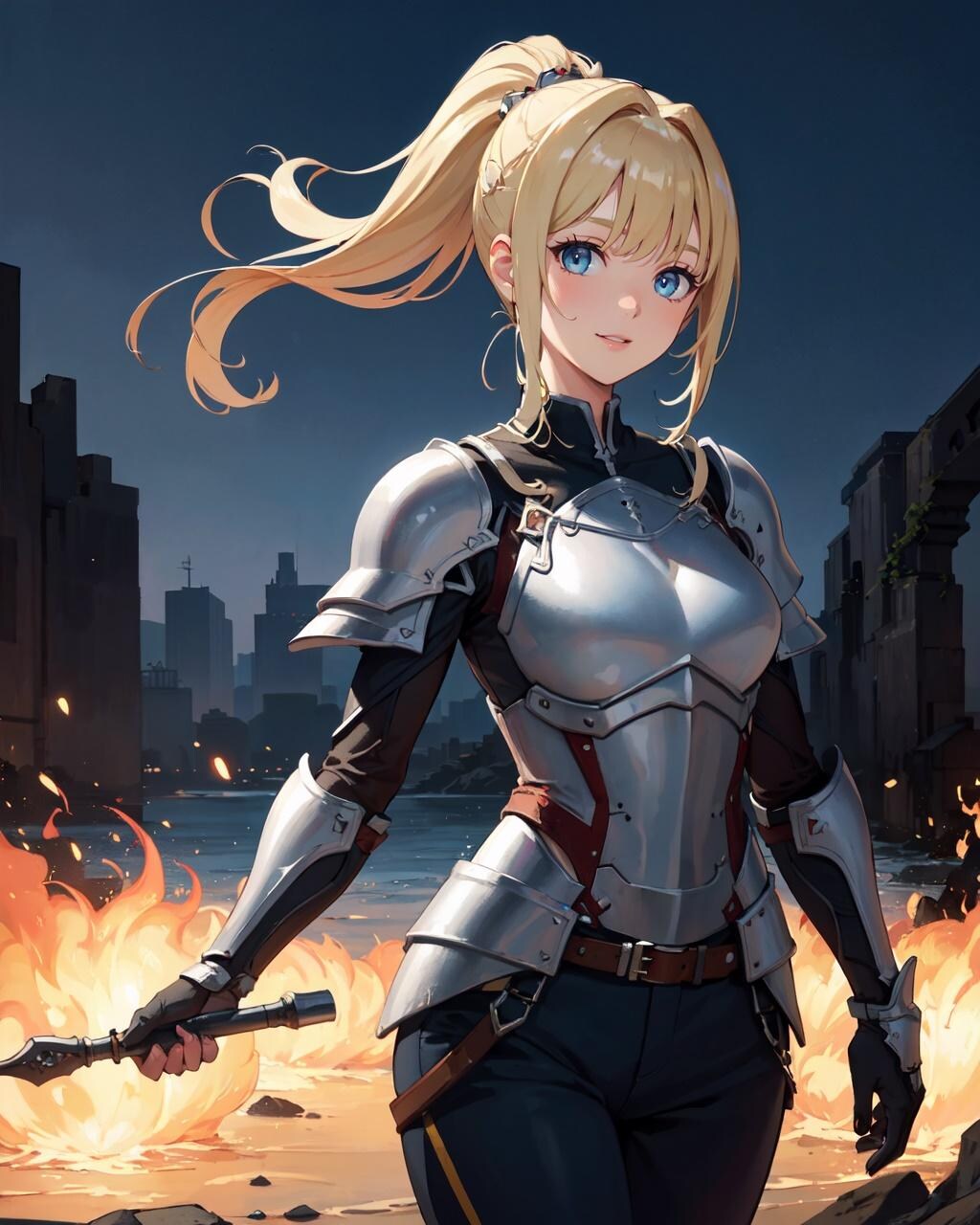 金髪ポニテ騎士