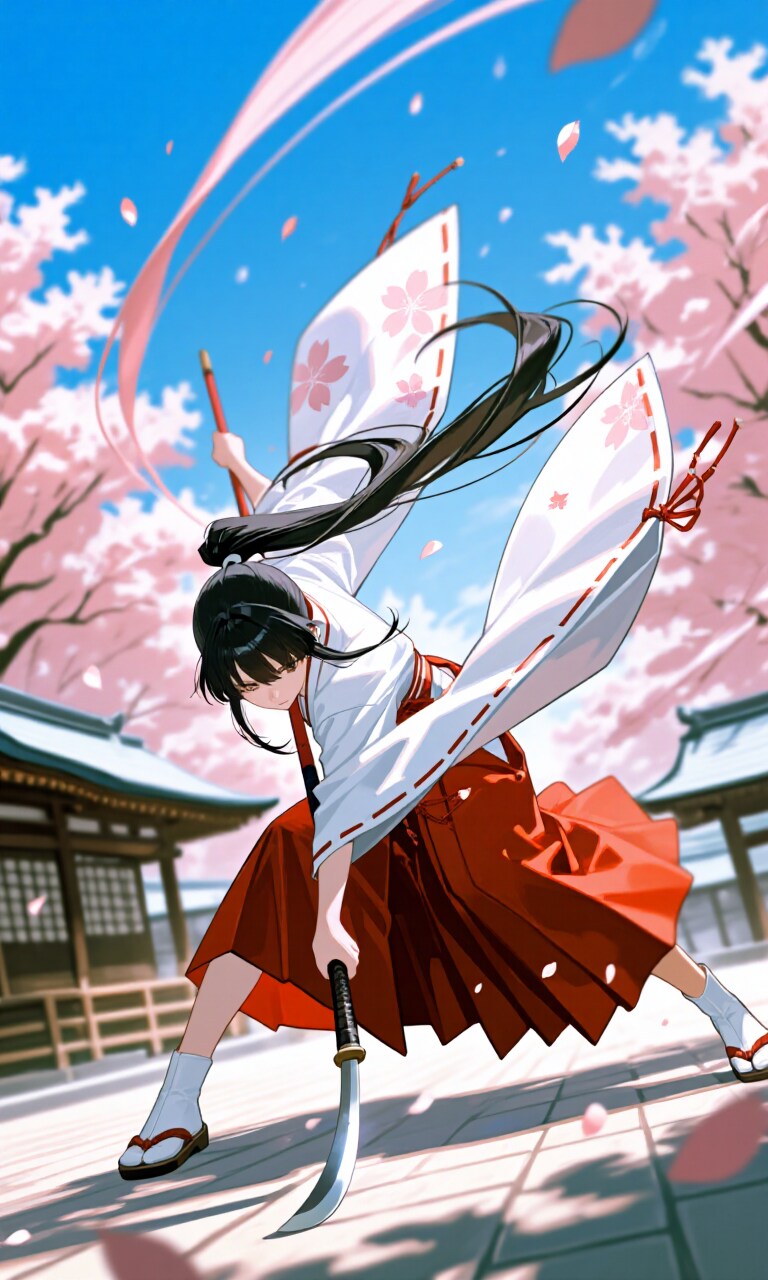 薙刀女子 | の人気AIイラスト・グラビア