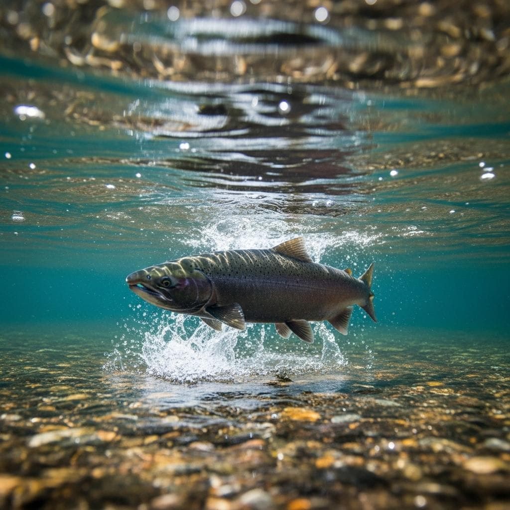 鮭の遡上