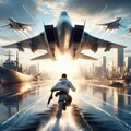 （架空）戦闘機コンバットゲームのパッケージ風イラスト？（そして最後の一枚はDALLE-E3ちゃん渾身？のネタ画像！） 4枚目