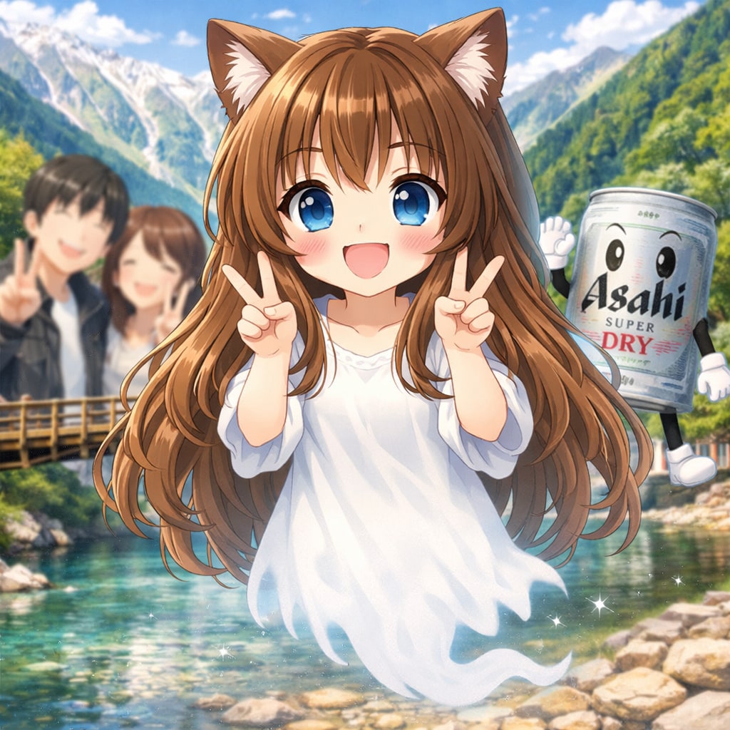 心霊写真の幽霊な小さな女の子