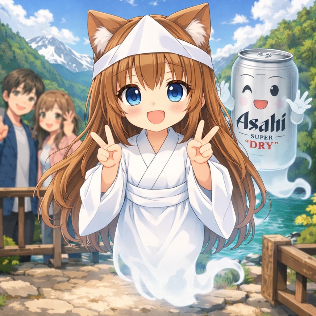 心霊写真の幽霊な小さな女の子