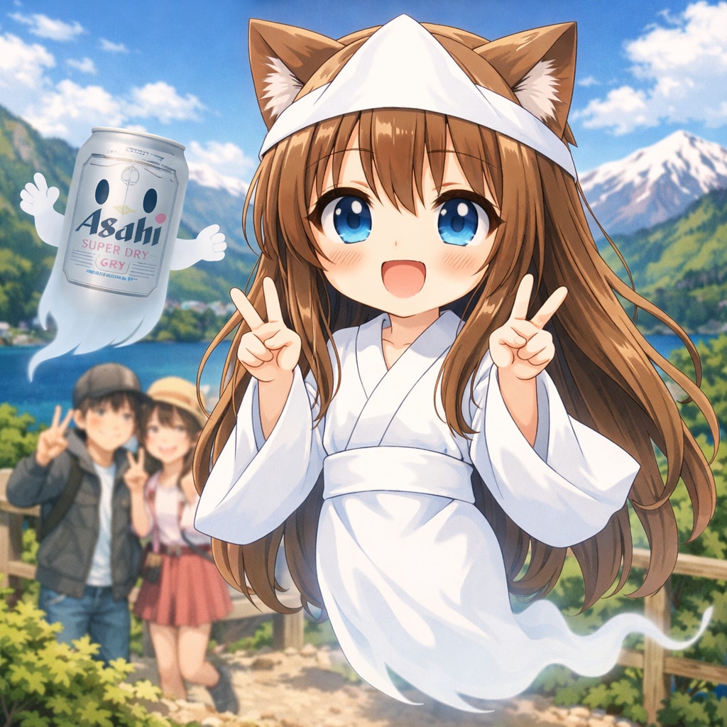 心霊写真の幽霊な小さな女の子