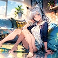 自宅でラグラン 2枚目