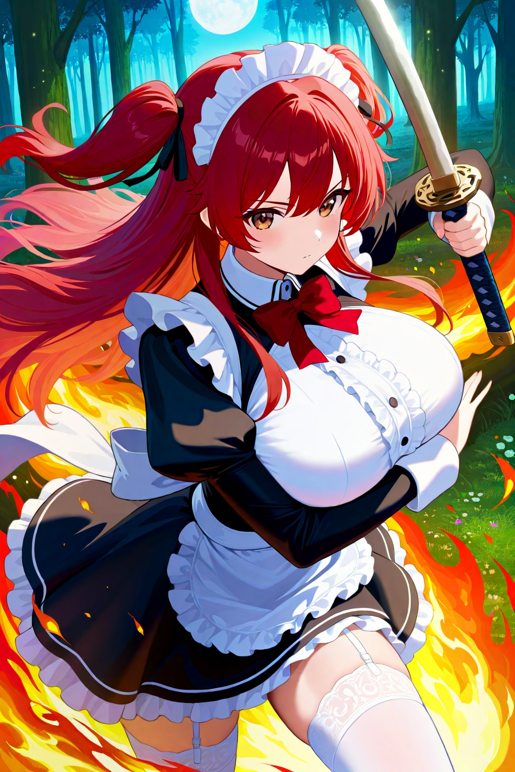 メイド剣士千尋ちゃん | の人気AIイラスト・グラビア