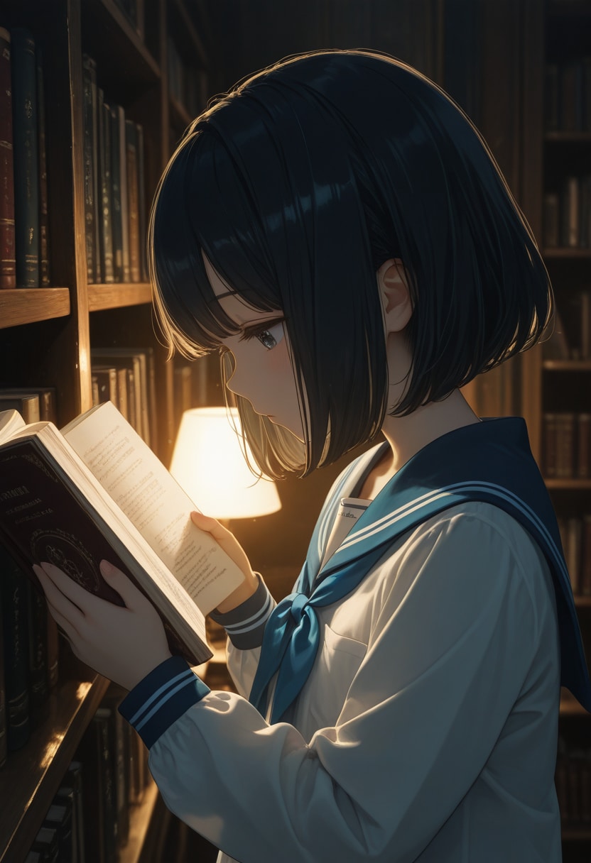 girl in library(4) | の人気AIイラスト・グラビア