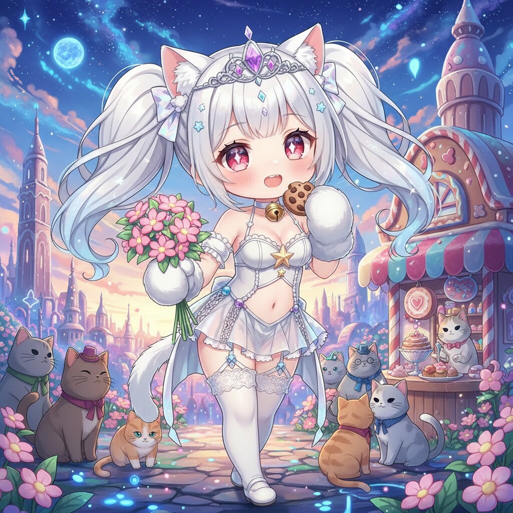 白ツイにゃん
