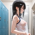 濡れ透け脱衣 4枚目